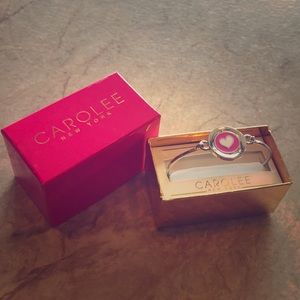 Carolee Women’s word play spinning charm bangle